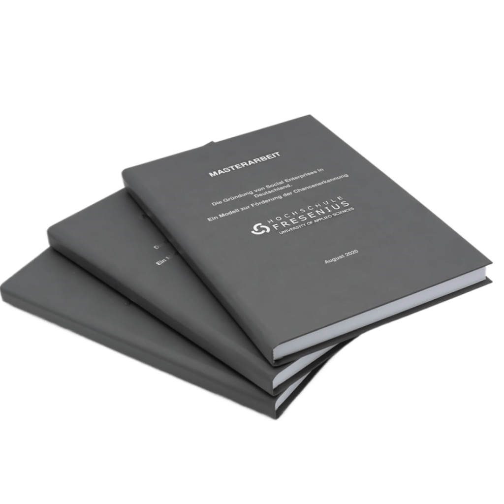bachelorarbeit hardcover binden